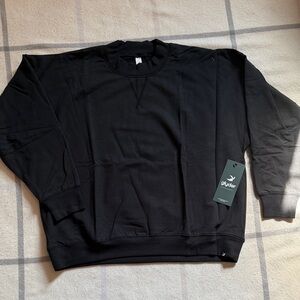 Glyder Black Women's Oversized Crew Sweatshirt